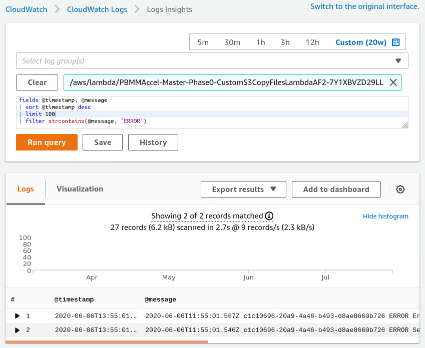 CloudWatch Log Insights