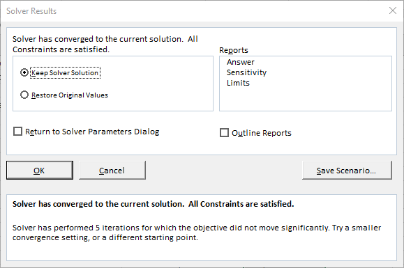 Save Solver Results