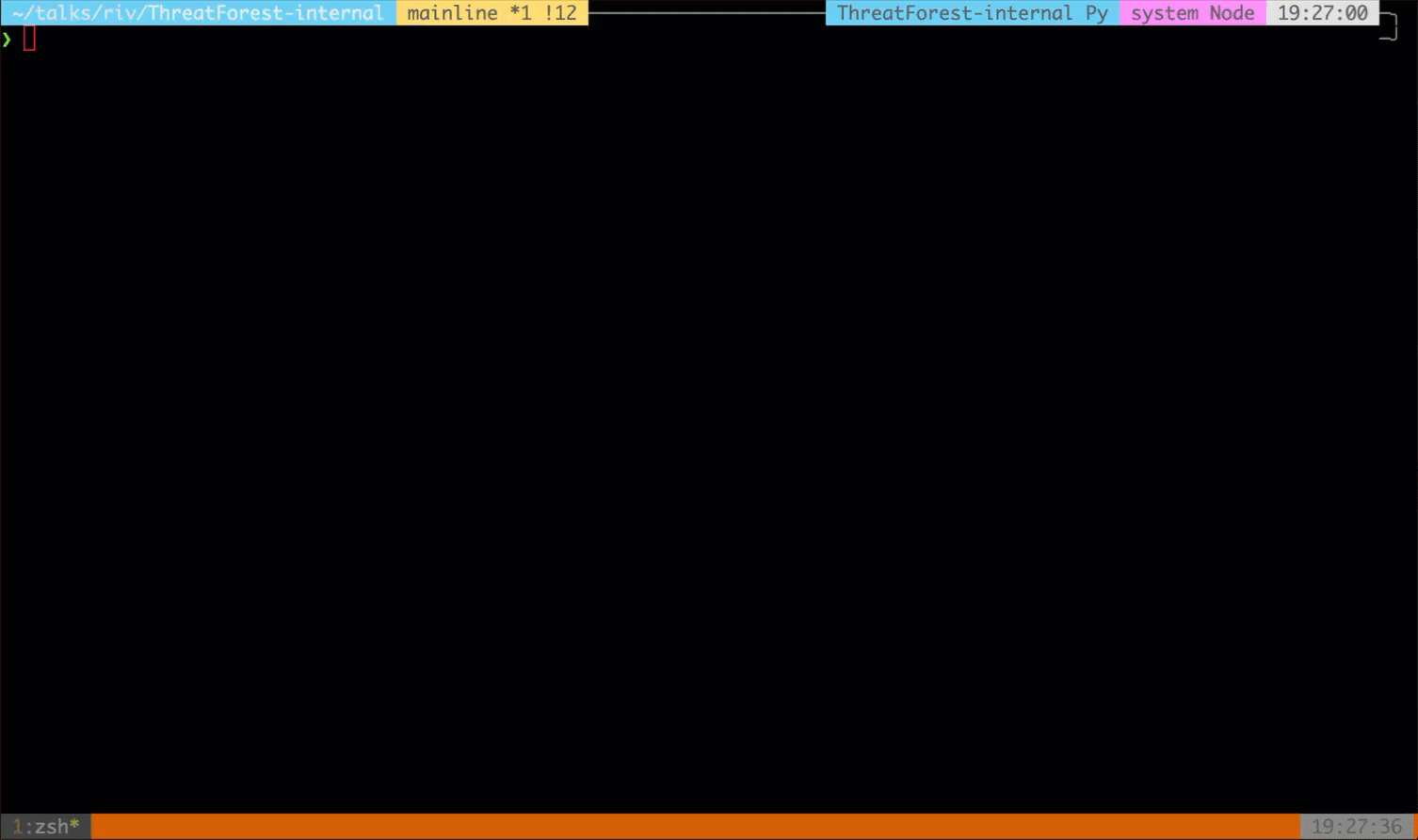 ThreatForest Welcome Screen
