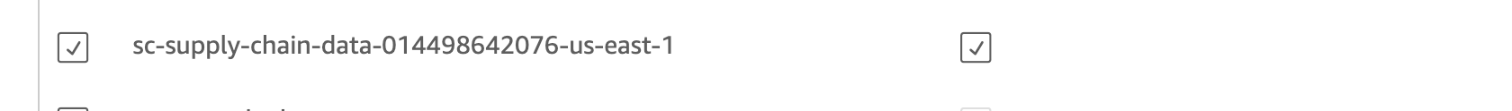 Enable QuickSight access to the S3 data bucket