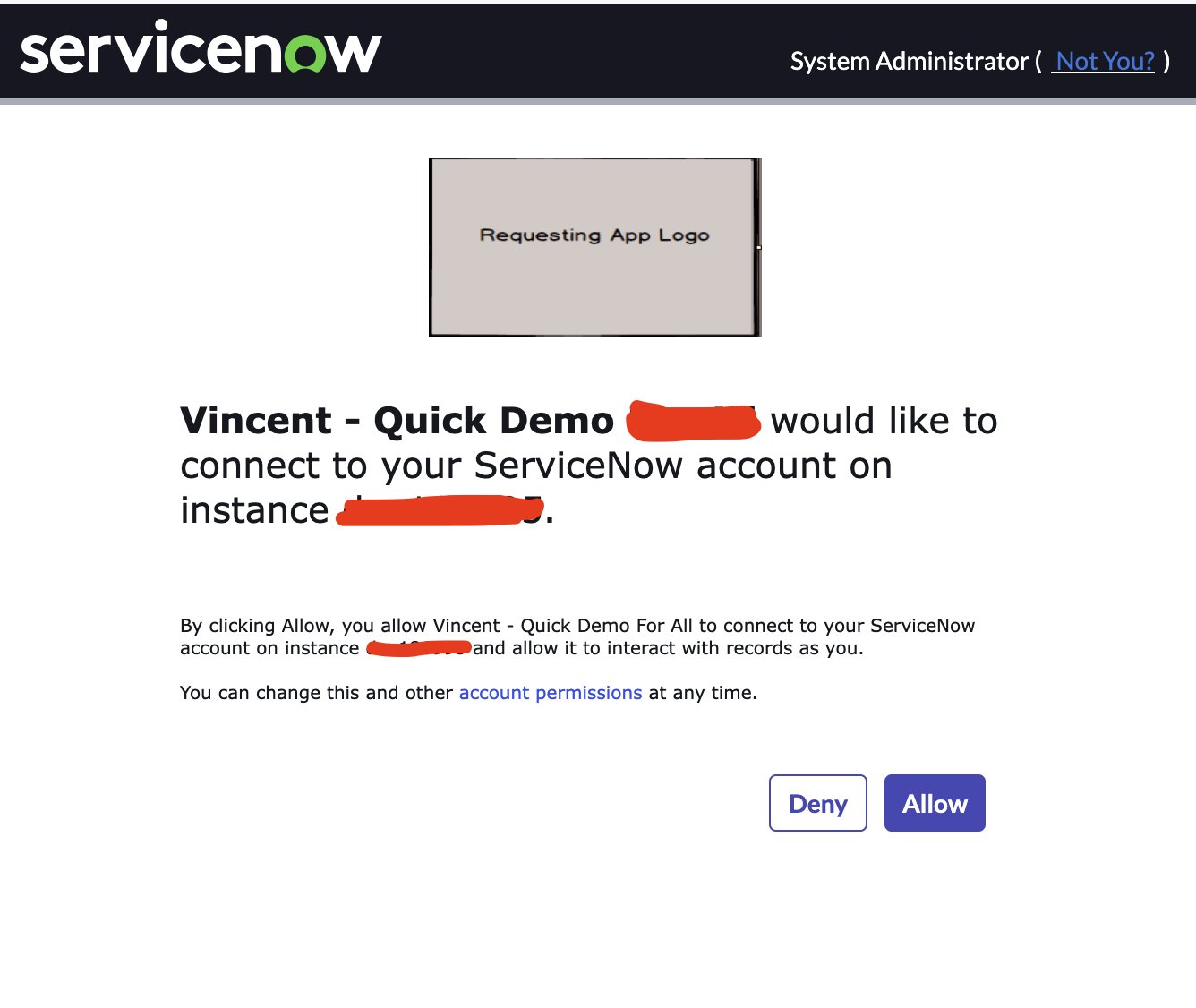 ServiceNow authorization