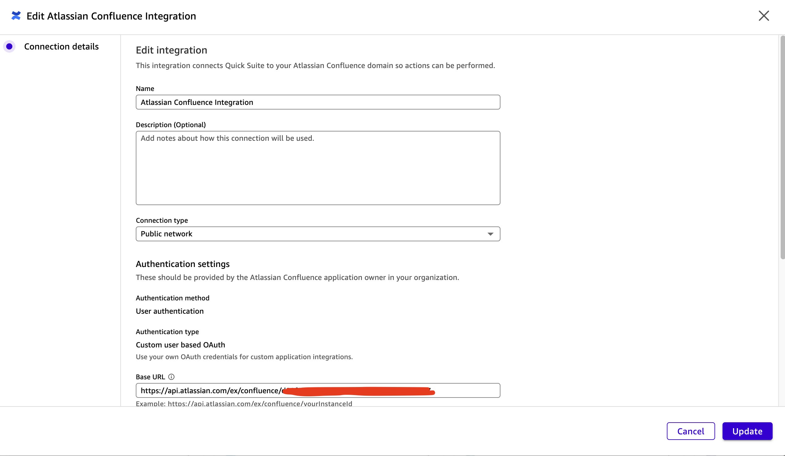 Configuration form