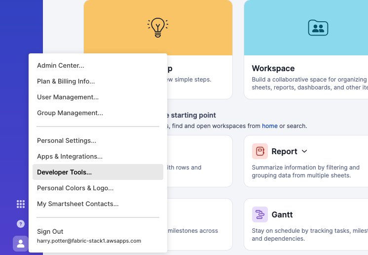 Smartsheet home page