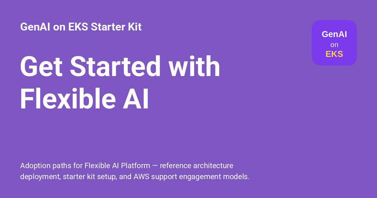 Get Started with Flexible AI - GenAI on EKS Starter Kit